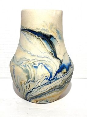 Nemadji Unglazed Pottery Vase 6.5” Tall Unique Southwestern Rustic Aesthetic